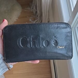 Chloé Black Leather Wallet